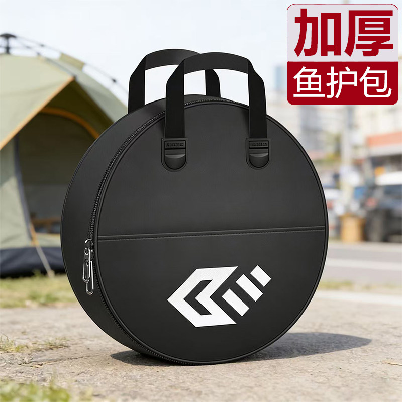 加厚防水鱼护包方形圆形钓鱼包防水帆布渔护包抄网包收纳包渔具包图片