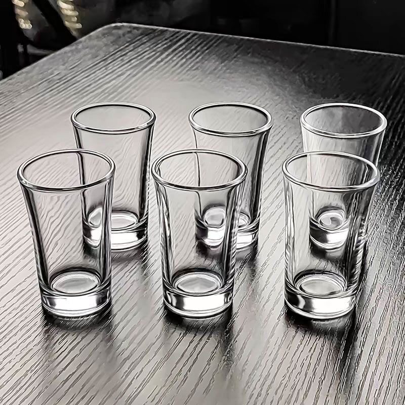 子弹杯玻璃白酒杯小酒杯一两一口杯烈酒鸡尾酒杯子家用酒吧云吞杯