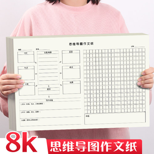 小学生思维导图作文纸模板