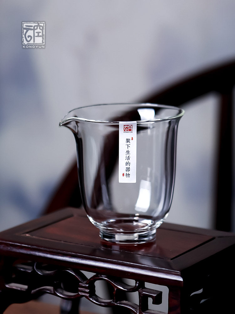 高档悦然手工玻璃博览会杯，耐高温高硼硅茶具，咖啡茶杯，女式单