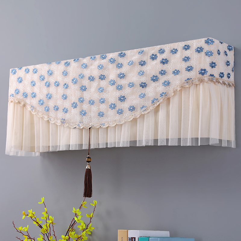 轩和诗蕾丝刺绣开机免取空调罩套