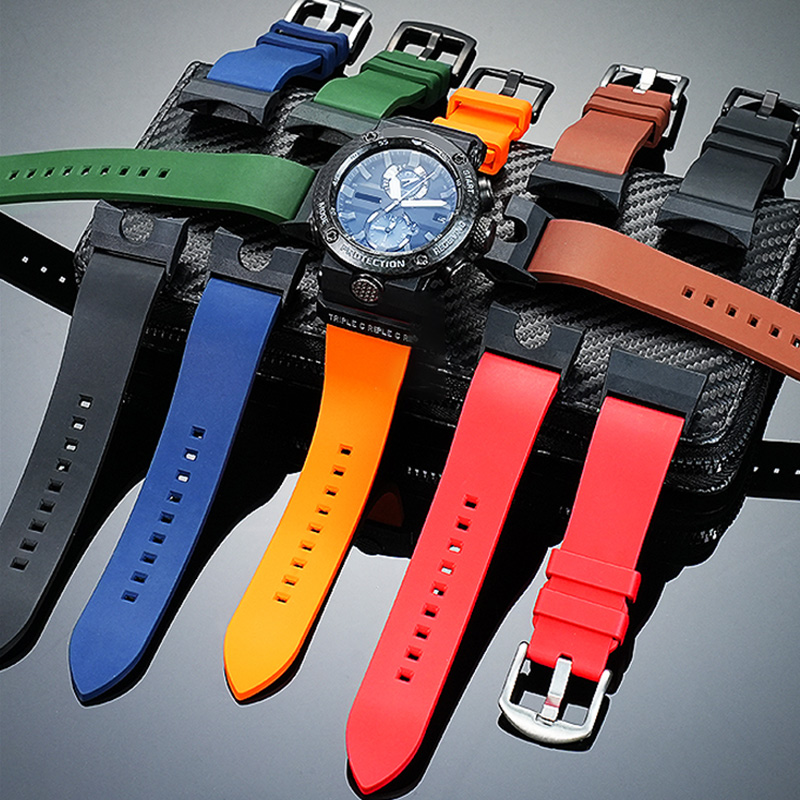 适用卡西欧G-SHOCK空之勇者5588 GWR-B1000改装橡胶手表带配件