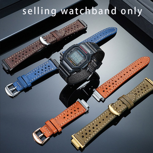 幸福雨适配卡西欧G-SHOCK小方块DW-5600/5610 GW-B5600改装皮表带