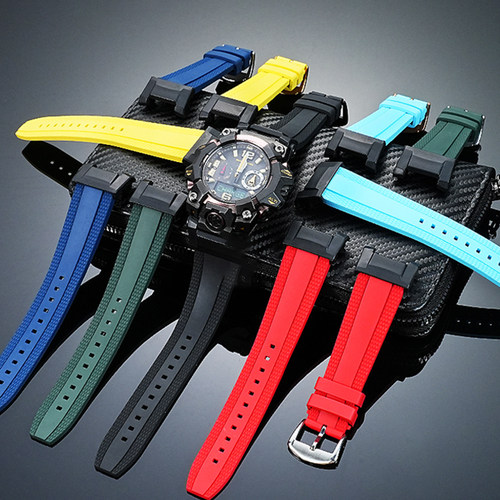 适配G-SHOCK卡西欧大泥王三代5713 GWG-B1000改装运动氟橡胶表带