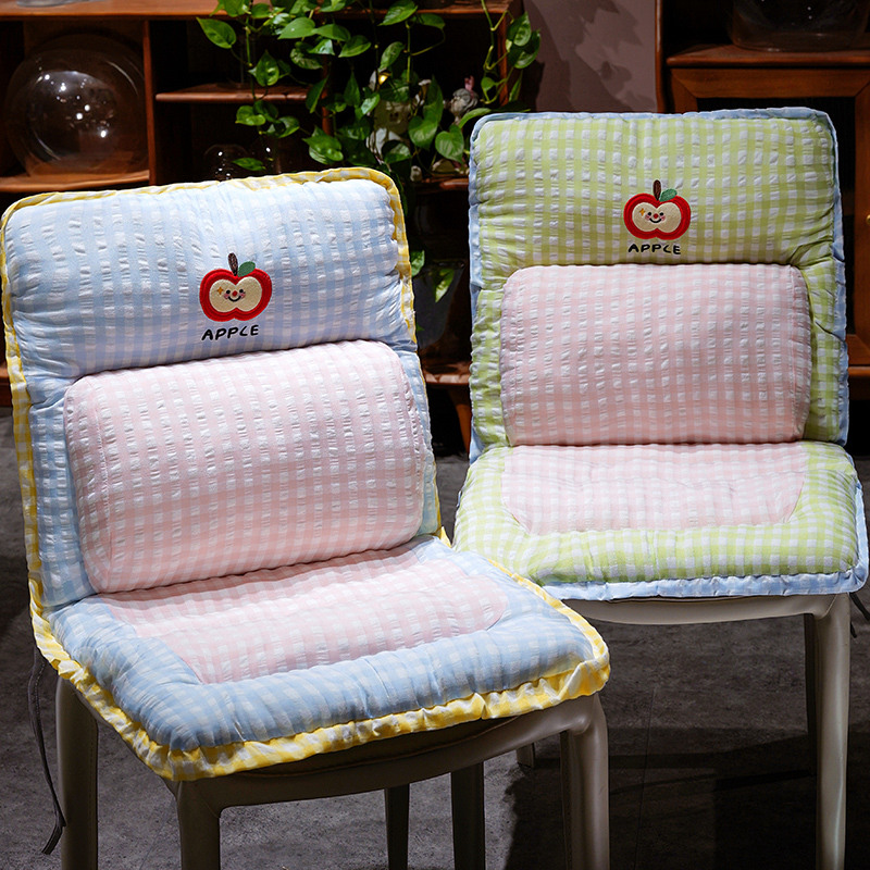 卡通坐垫办公室久坐靠背一体护腰电脑座椅垫宿舍学生椅子屁垫加厚