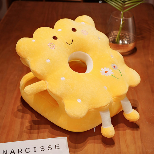 可爱卡通柔软舒适饼干午睡枕