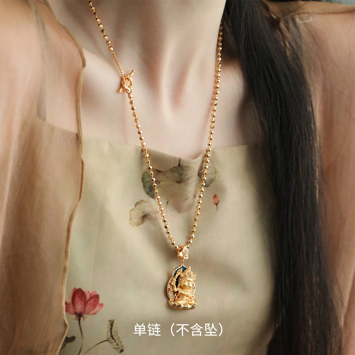 925银珠珠中性风项链锁骨链女轻奢高级感小众设计毛衣链