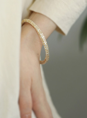 足银999开口新中式手镯