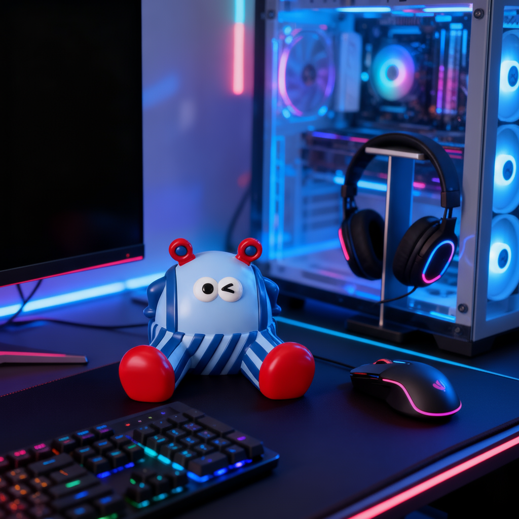 创意卡通小怪兽桌面摆件