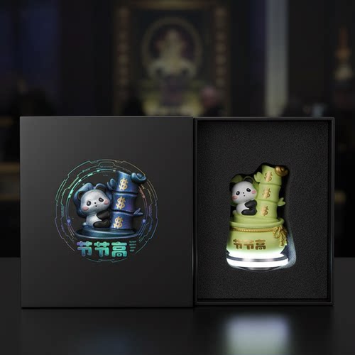 创意熊猫3D模型摆件可爱卡通动物