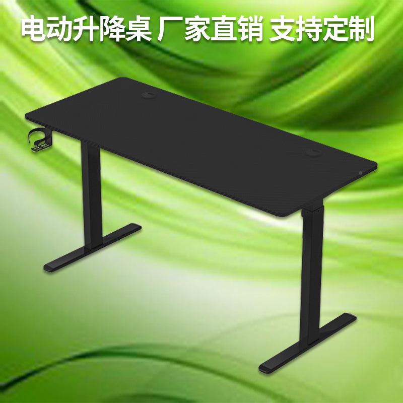 手摇升降 拐角桌子机l型转角桌双电电脑学习桌办桌公AS桌书架一书