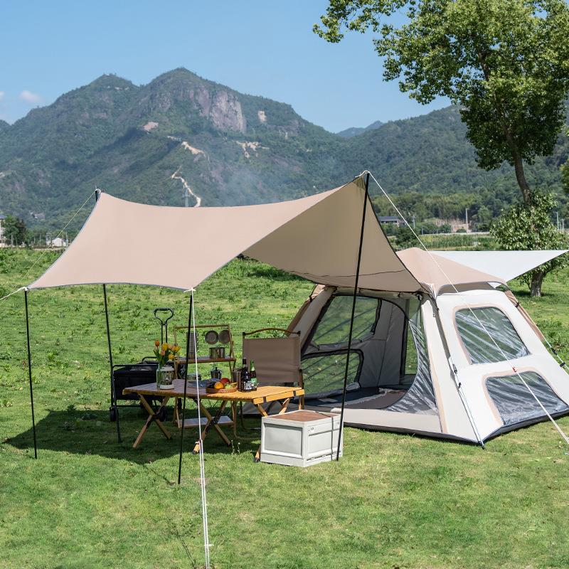 户露营幕一天体式合一全自动KS-1079速开防雨外水便携式天幕帐二