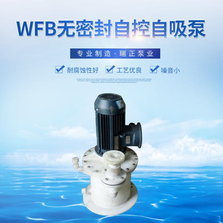 【泵业】供应WFB无密封自控自吸泵 立式污水自吸泵