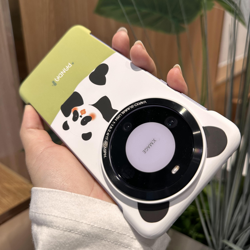 2025华为mate60pro手机壳外壳新款高级感女款40pro+明星同款熊猫小众防摔50半包超薄裸感散热无边框