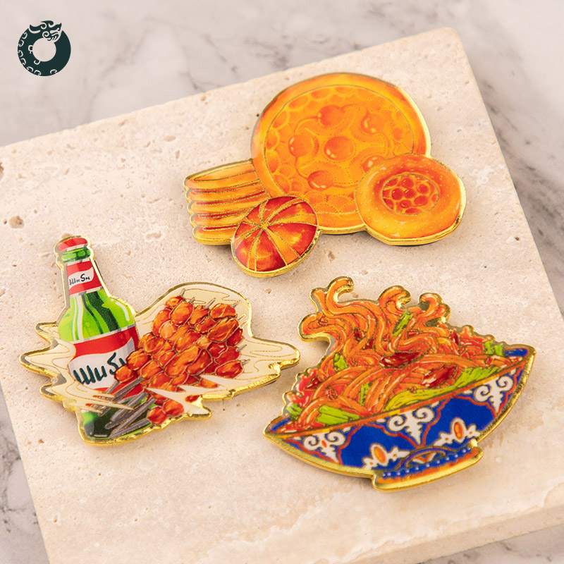 新疆美食冰箱贴啤酒烤肉