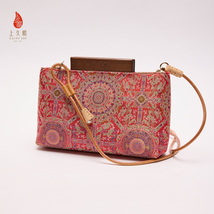 SAINTJOY/上久楷宋锦斜背包 女式单肩XB3B026203002八达晕