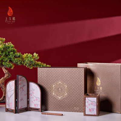 上久楷 高端礼盒 礼品礼物 锦羽芳华笔筒礼盒 GYP24C02