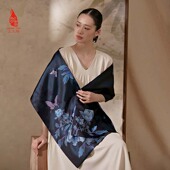 SAINTJOY 富贵牡丹SJ17122 上久楷宋锦双面长巾