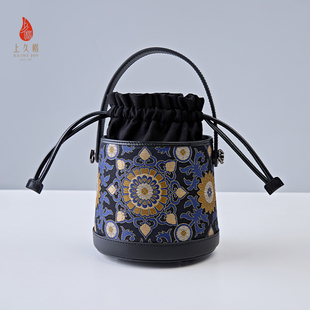 上久楷宋锦拎包大小团花纹花卉锦 新中式手提时尚（无礼盒包装）