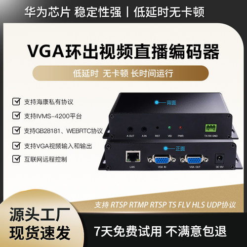 VGA环出视频编码器支持trtcPOE