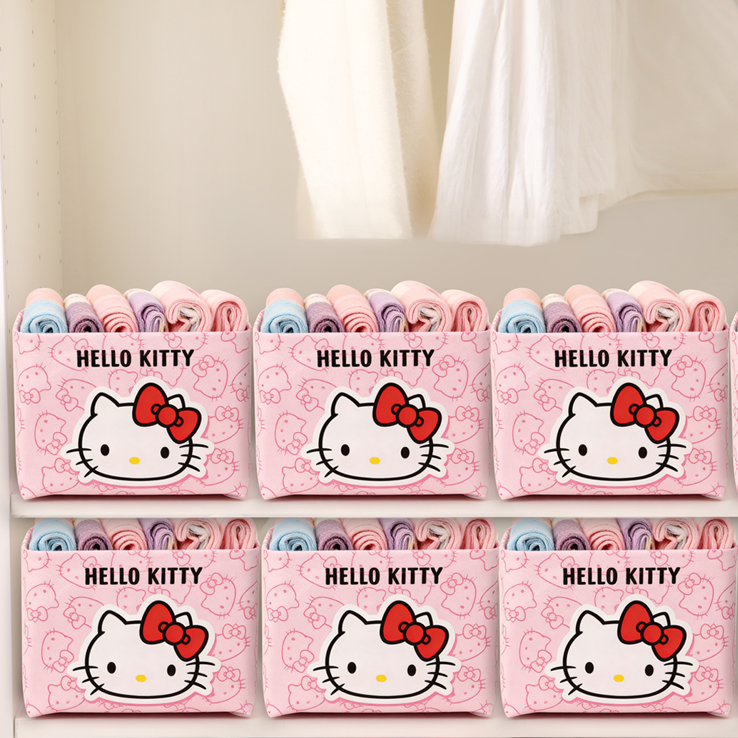 三丽鸥儿童内衣抽屉式收纳盒