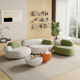 接待布艺组合感网红个性设计师沙发座椅高级创意潮沙发办公区舒适