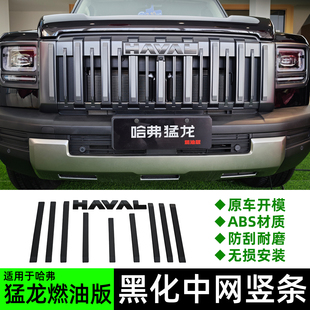 25款哈弗猛龙燃油版熏黑中网水箱中网黑化后备箱尾门黑武士车标贴