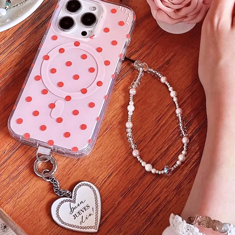 小红书樱花泡泡手机链ccd挂件绳