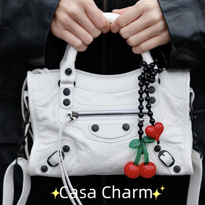 Stringting樱桃挂件托特包挂饰品