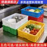 加厚塑料周转筐商超水果蔬菜收纳筐多用途工厂汽配物料筐全新料筐