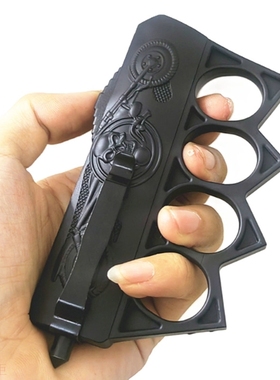 跨境现货款OTF微技术abs手柄战术指虎户外野营款式刀具手柄拳套