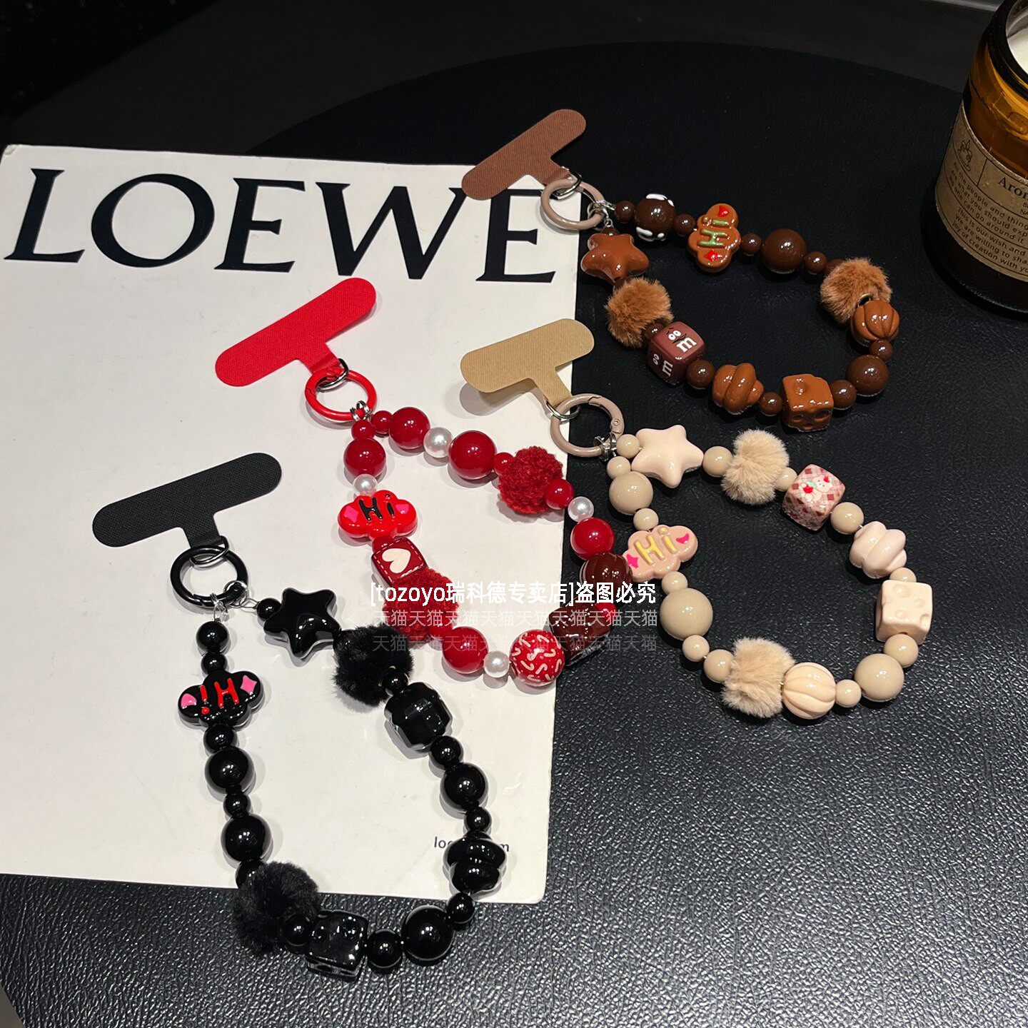 秋冬超美手机链带毛球星星手腕链条高级好看串珠挂链相机钥匙包挂件新年款手链挂饰防丢腕带红色女高端垫片壳,3C数码配件,手机挂件/手机链,淘宝优惠券,粉丝福利购,淘宝优惠卷