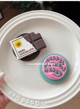 ins风超好看手机磁吸支架MagSafe个性巧克力蛋糕气囊背贴可伸缩固定桌面支撑架女时尚网红爆款强力引磁配件壳