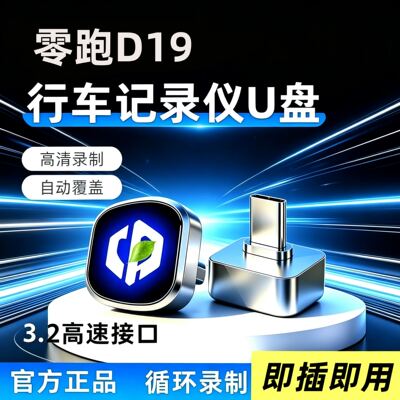 26款零跑D19专用行车记录仪U盘汽车用品配件哨兵模式优盘领跑改装