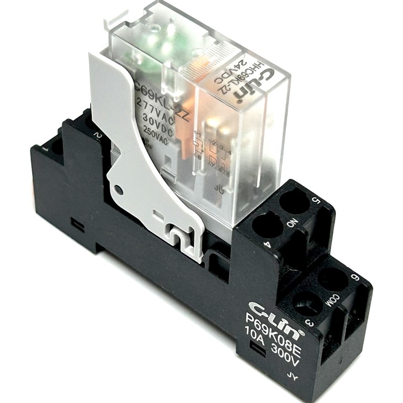 欣灵牌HHC69KL-2mZ带灯HHC69K-2Z 24V AC220V超薄型中间电磁继电