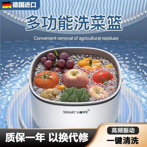 德国果蔬清洗机家用洗菜净化器去残留无线便携洗水果食材除菌神器