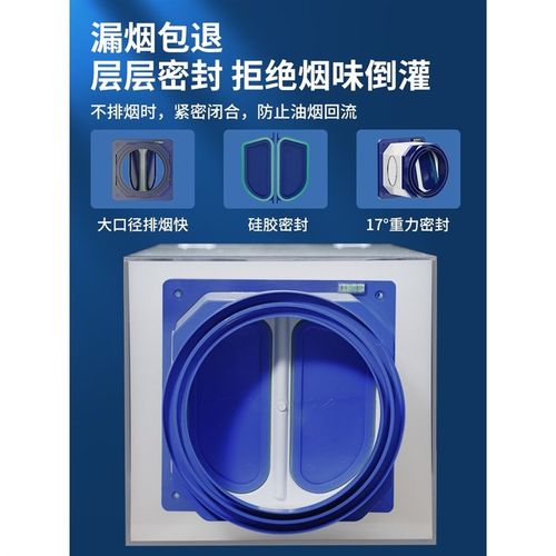 德国日本进口烟道止逆阀油烟机厨房专用止回阀排烟管卫生间漏水包