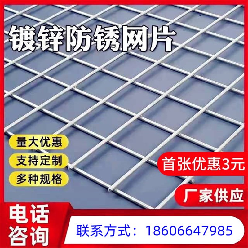 银川镀锌铁丝网片围栏小孔加粗养殖网狗笼养殖建筑钢筋长孔网格网