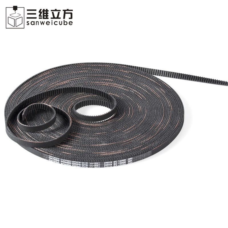 盖茨GATES同步带LL-2GT带宽6/9/10MM开口橡胶传动带3D打印机配件