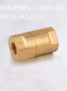 SLGPC单向止逆阀SLG-DGY-03(亚德客NRV10-JA2297C)铜3/8PT螺牙