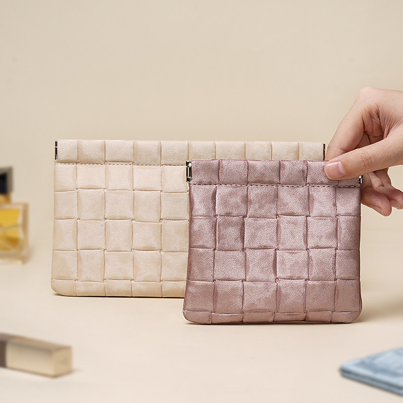 弹片收纳包自动闭合袋便携迷你小杂物包内收纳小包口红耳机随身化,收纳整理,化妆包,淘宝优惠券,粉丝福利购,淘宝优惠卷