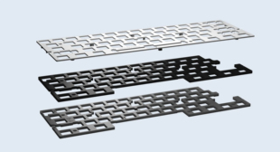 Wooting 60HE 官方定位板套件 客制化机械键盘 PCB硅胶垫泡沫垫