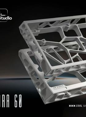 UR SORA60v2 镂空 CNC铝合金外壳  兼容WOOTING60HE+