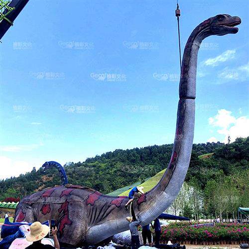 自贡大型仿真腕龙景区主题乐园展览恐龙公园户外制作厂家