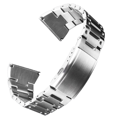 不锈钢带适配卡西欧天美时吉普化石汉米尔顿金属表链精钢表带配件