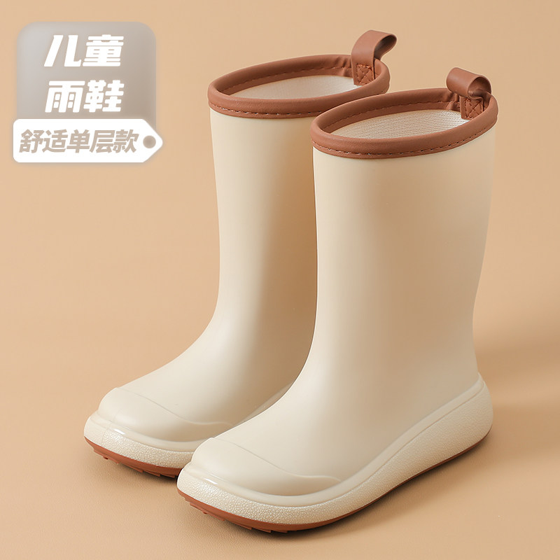 高筒儿童雨鞋男女童小孩防滑上学雨靴