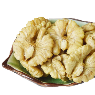 新货新疆头露薄纸皮生核桃仁原味烘烤熟大核桃肉新鲜坚果500g