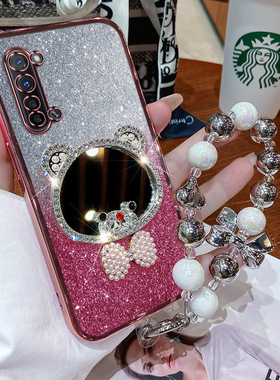 opporeno3手机壳镶钻reno3 pro新款保护opporeon3元气版硅胶套PCPM00全包5g防摔透明reon软壳潮女款por高级感