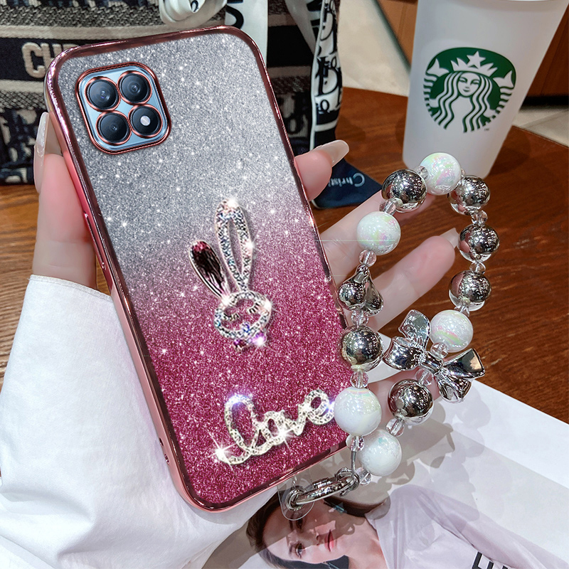 oppoReno4se硅胶全包镶钻新款