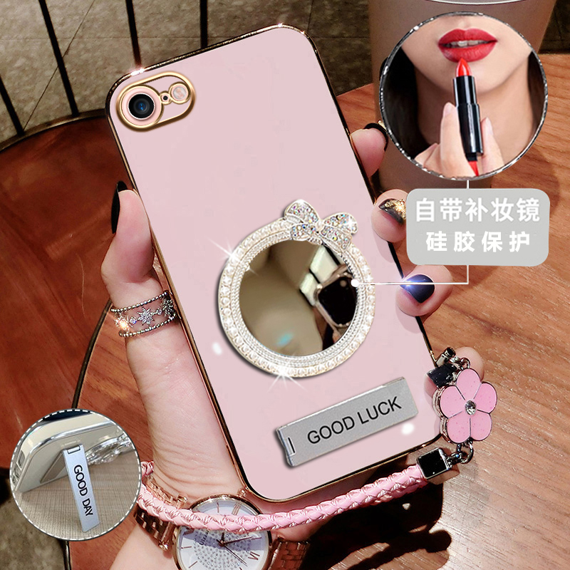 硅胶新款iphone防摔补妆镜6s